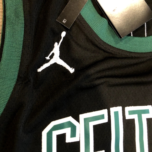 Boston Celtics #7 Jaylen Brown Alternate/Black Jordan Brand Swingman Jersey - Picture 3 of 6